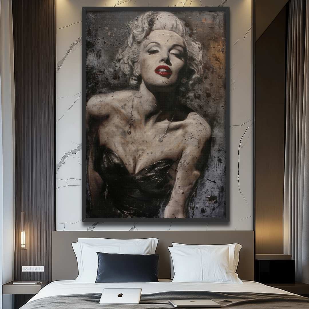 Quadro Moderno Marilyn Punk In Vetro Acrilico 50x70 Cm - Stampa Ad Alta Risoluzione, Pronto Da Appendere - Foto 8