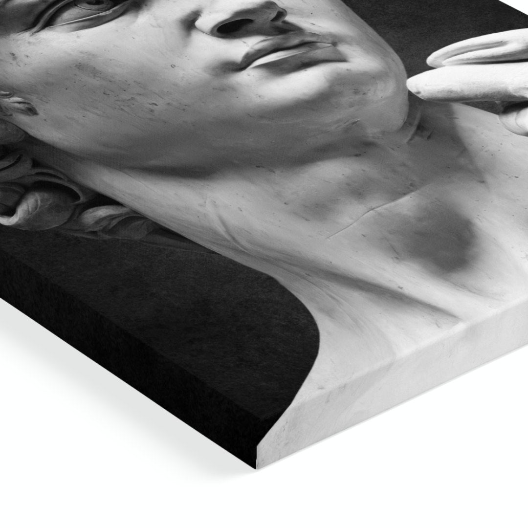 dettaglio 3d quadro moderno appeso david classicismo epico mitologia sfondo epico
