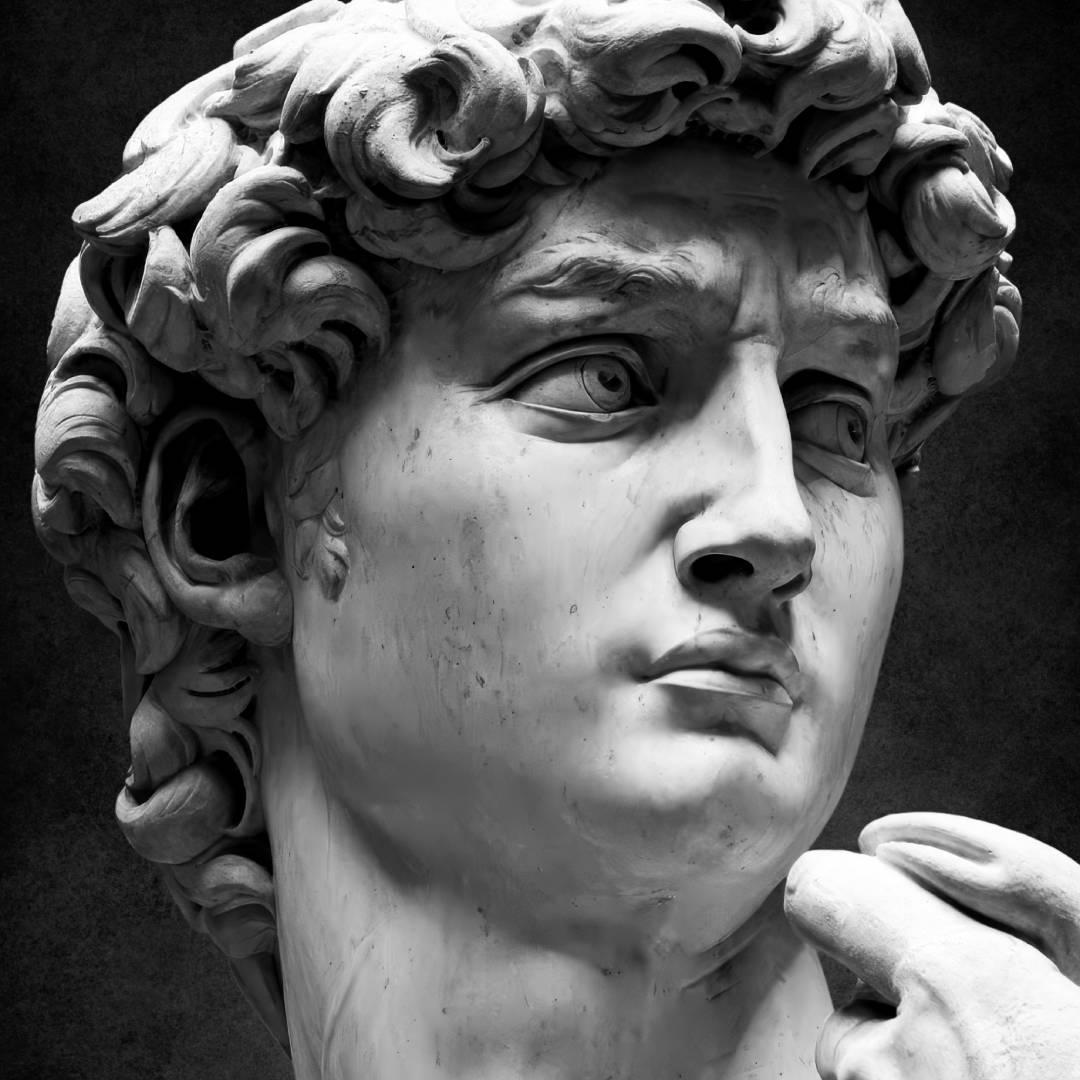 dettaglio ingrandimento quadro moderno appeso david classicismo epico mitologia sfondo epico