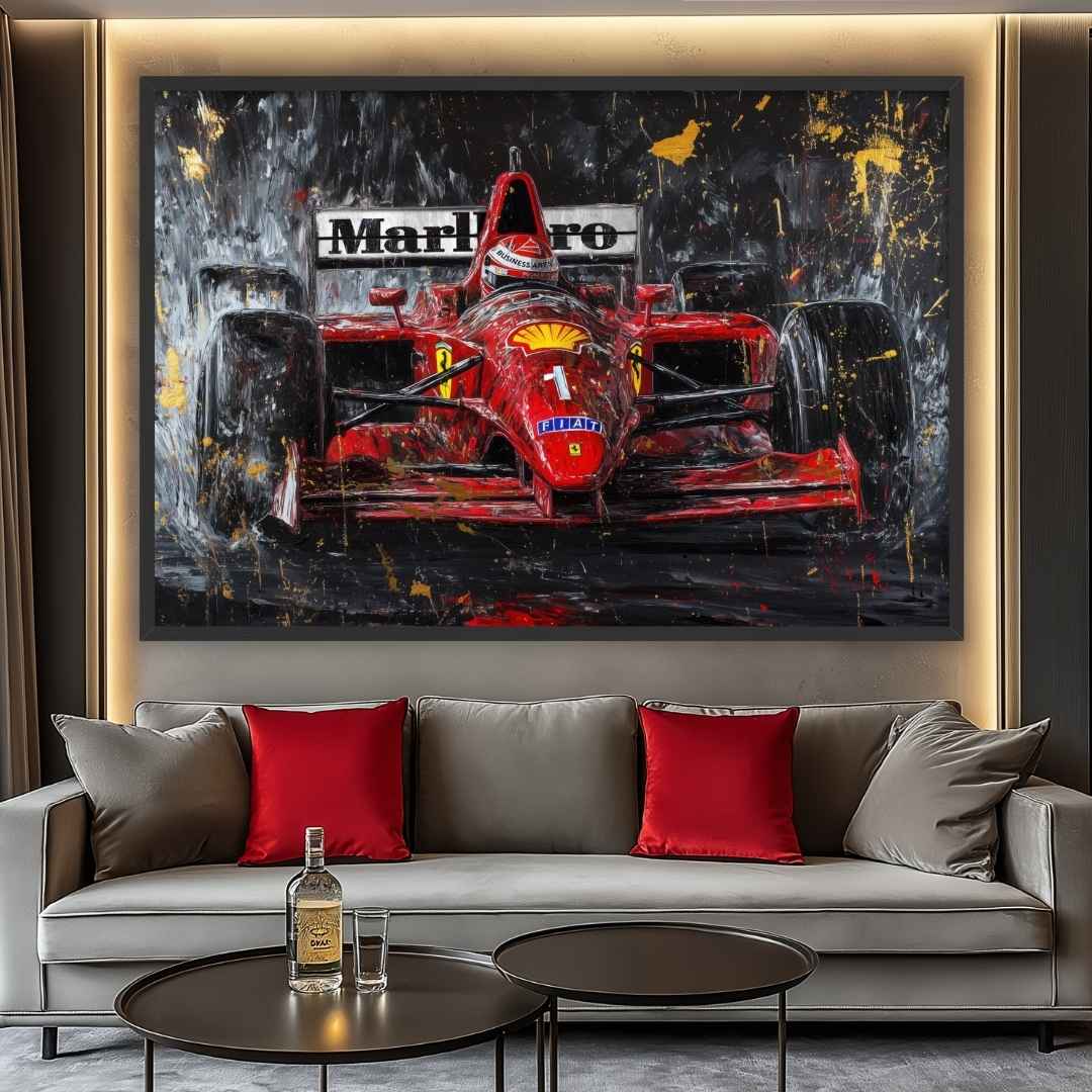 appesa soggiorno stampa su tela moderna ferrari f1 schumacher