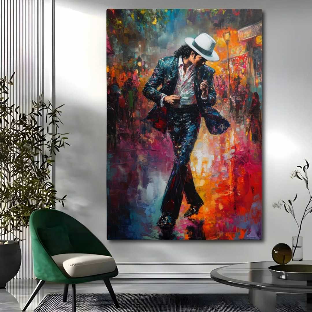 stampa su tela moderna michael-jackson colorato musica appeso salotto