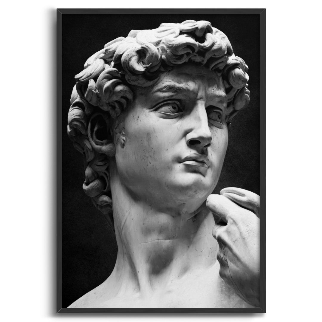 quadro moderno appeso david classicismo epico mitologia sfondo epico cornice nera